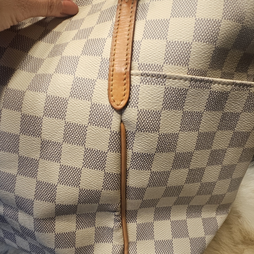 Louis Vuitton Damier Azur Canvas Totally-authentic With Leather Straps - Picture 9 of 13